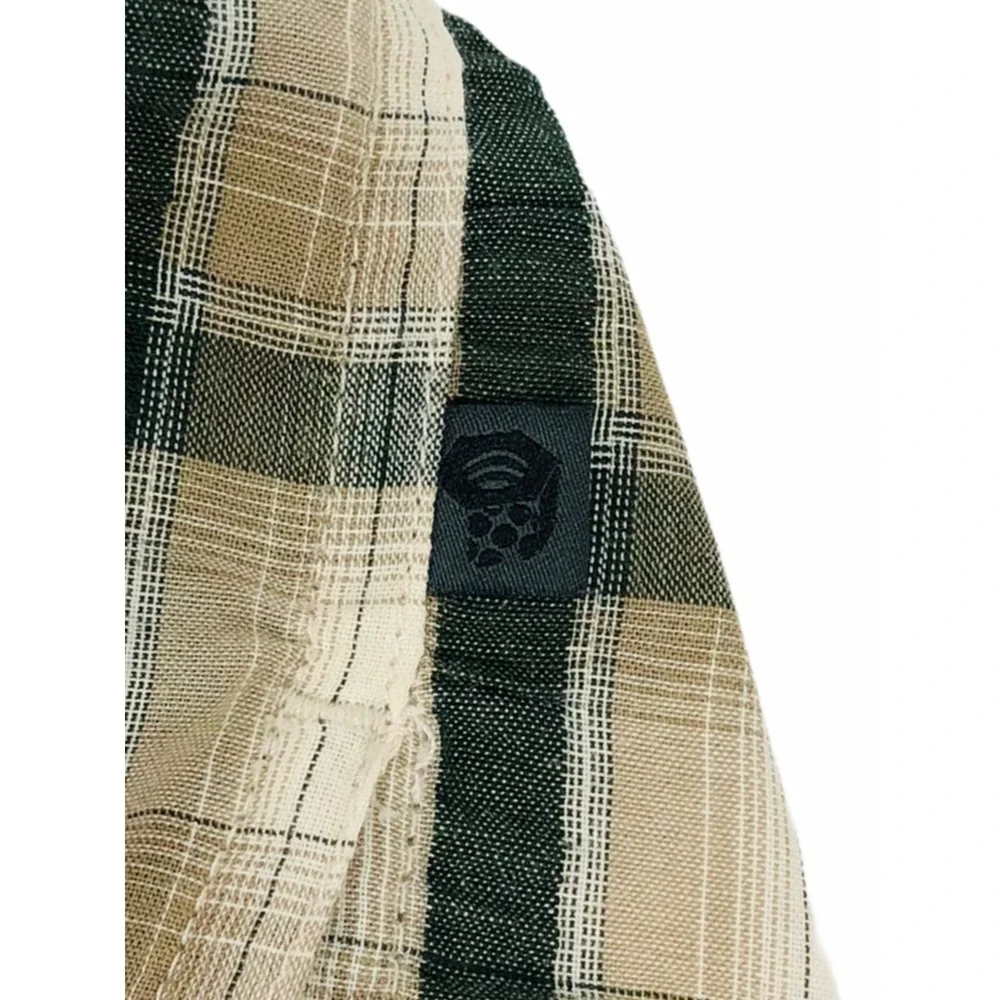 Mountain Hardwear Mens Medium Shirt Gilmore Wicking Seersucker Plaids EUC